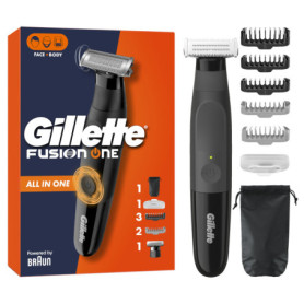 Gillette Fusion One : Tondeuse et Rasoir Électrique Hybride Tout-En-Un