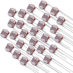 DollaTek 100 Pcs Photorésistances LDR 5mm pour Détection de Lumière