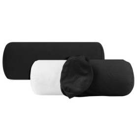 Lot de 2 Taies d'Oreiller en Coton Jersey - Confort et Douceur - Noir