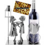 Porte-Bouteille de Vin Couple Dansant avec Lanterne - Cadeau Original