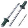 SKIR'CO Lot de 400 Rivets Aveugles Peints en Aluminium 4,0 x 8 mm - Vert Mousse RAL 6005