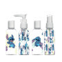 Trousse de Voyage Disney Stitch avec 4 Flacons 50ml - Kit Avion Transparent