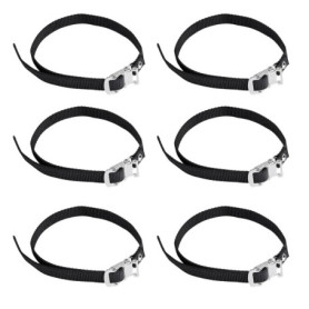 Sangles de Pédale Réglables FIBOUND pour Vélo - Antidérapantes et Durables