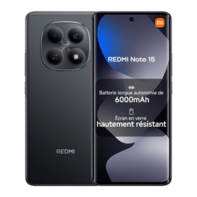 Xiaomi Redmi Note 15 - Smartphone 8 Go RAM, 256 Go, 6000 mAh, 108 Mpx, Écran FHD+ 6,77"