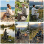Tabouret de Camping Pliable OTraki - Léger et Pratique pour l'Extérieur