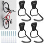 Support de Vélo Mural Euqvunn - Lot de 4 Crochets Robustes pour Garage et Intérieur