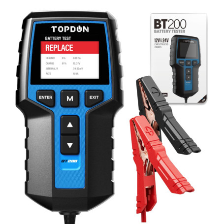 Testeur de Batterie TOPDON BT200 pour Voiture 12V 24V