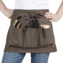 Tablier de Jardinage Chocolat avec 7 Poches en Coton