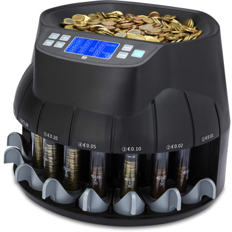 ZZap CS40 - Compteuse Automatique de Pièces EURO avec Tubes de Tri