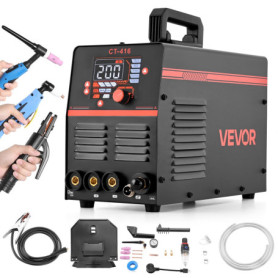 VEVOR Poste à Souder 3 en 1 CUT TIG MMA avec Écran LED - Machine de Soudage et Découpe Plasma 50A