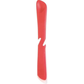 Tartineur 2-en-1 Mastrad en Silicone avec Cuillère Intégrée - Rouge