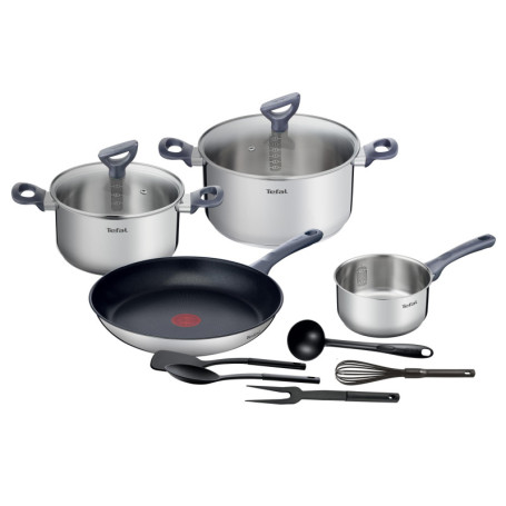 Batterie de Cuisine Tefal Daily Cook 11 Pièces - Casseroles et Poêle Antiadhésives