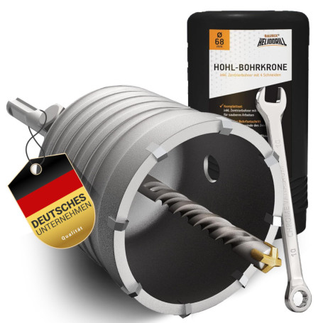 Scie Cloche BAURIX 68mm SDS Plus pour Béton et Maçonnerie