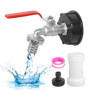 Robinet d'Écoulement IBC 1000 L avec Capuchon Adaptateur
