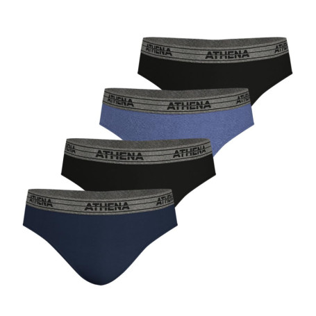 Pack de 4 Slips Masculins Athena - Confort et Élégance