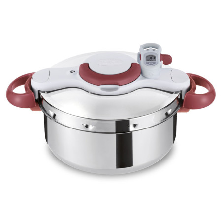 Cocotte en Acier Inoxydable Tefal 22 cm - Blanc/Rouge