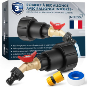 Robinet de Cuve 1000 Litres NEEZRA avec Bec Allongé et Rallonge Intégrée