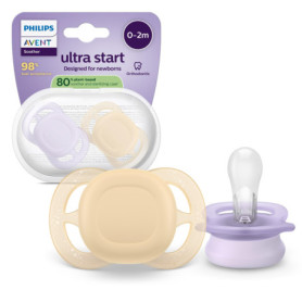 Sucettes Orthodontiques Ultra Start Philips Avent pour Nouveau-nés - Lot de 2