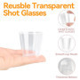 Verres à Shot Réutilisables Beconfluxe - Lot de 200, 30ml, Transparent