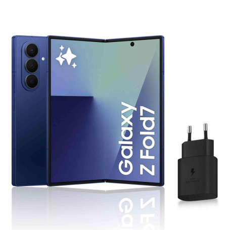 Samsung Galaxy Z Fold7 - Smartphone Pliable 5G avec Chargeur Rapide Inclus - Bleu Nuit