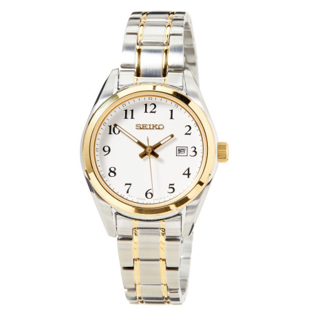 Montre Seiko Femme Analogique en Acier Inoxydable - Éclat dans le Noir