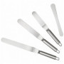 Set de 4 Spatules Coudées en Acier Inoxydable pour Pâtisserie - Ustensiles Professionnels