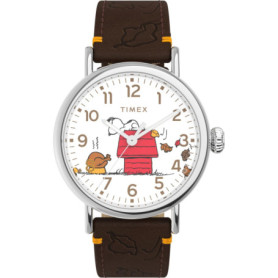 Montre Analogique Timex Peanuts Snoopy - Cadran Blanc et Aiguilles Lumineuses