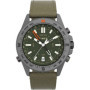 Montre Timex Expedition North pour hommes - Cuir marron et cadran vert