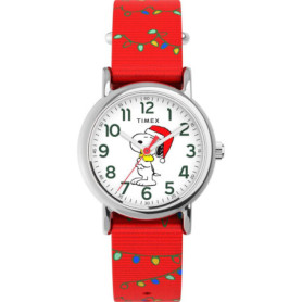 Montre Analogique Peanuts Timex pour Unisexe - Weekender Rouge