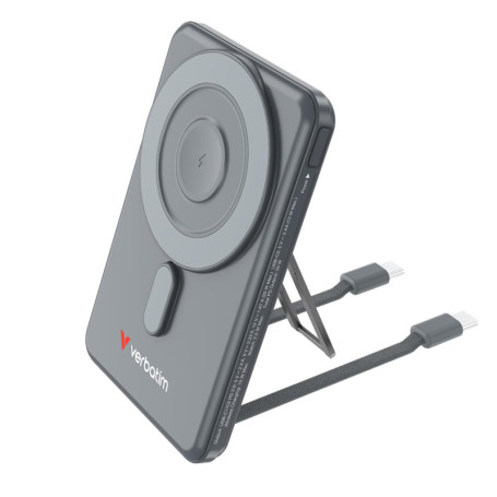 Chargeur Portable Verbatim Charge?n?Go 5000mAh avec Câbles Inclus