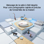 XIAOMI Robot Vacuum S40C : aspirateur et serpillière 2-en-1, Suction 5000 Pa, Navigation Intelligente LDS, Recharge Automatique,