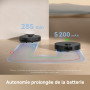 DREAME D20 Robot Aspirateur, 13 000 Pa, Brosse Duo pour Poils d'Animaux, Navigation Laser, Aspirateur et Laveur 2-en-1, Sols Dur