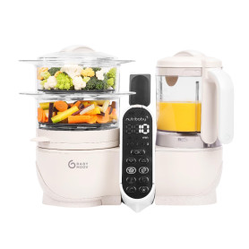 Babymoov Nutribaby(+), Robot Cuiseur Bébé Multifonctions 6 en 1, Cuiseur Vapeur Mixeur, Grande Capacité 2,2L, Petits Pots Bébé F