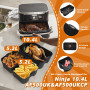 Pietuley 29 Pcs Accessoire Air Fryer pour Ninja Foodi Flex 10,4 L AF500EU COSORI 10L, Moule Silicone Air Fryer pour Ninja AF500E