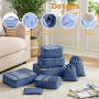 Organisateur Valise 8 Pièces,Organiseurs de Bagage pour Voyage,Packing Cubes de Voyages Pochette,Sacs Rangement de Valise Voyage