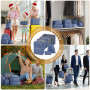 Organisateur Valise 8 Pièces,Organiseurs de Bagage pour Voyage,Packing Cubes de Voyages Pochette,Sacs Rangement de Valise Voyage