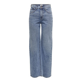 ONLY Jean à Coupe Large ONLHOPE Taille Haute Wide Leg Fit Jeans