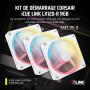 CORSAIR iCUE Link LX120-R RGB 120mm PWM Ventilateur Inversés – Kit Triple Ventilateur – Faible Bruit, CORSAIR Palier à Dôme Magn