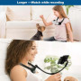 EWENYS Support de cou prolongé avec télécommande pour téléphone - 40 cm - Flexible - Support pour téléphone portable POV - Suppo