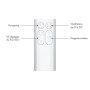 Dyson Cool™ Ventilateur AM07 sans pales et puissant, avec technologie Air Multiplier™ (Blanc/Argent)