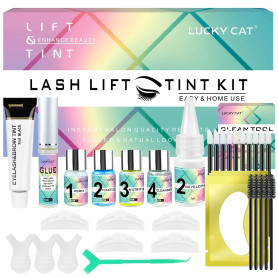 Kit Rehaussement de Cils avec Noir, 2026 Actualisé Rehaussement Cils Noir, Semi-Permanent de Cils, Professionnel Lash Lift Kit, 