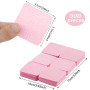 300pcs Coton Ongles Gel Non Pelucheux, Cleaner Degraissant Lingettes Vernis Semi Permanent - Rose