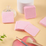 300pcs Coton Ongles Gel Non Pelucheux, Cleaner Degraissant Lingettes Vernis Semi Permanent - Rose