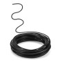 QWORK® 50 m (5 Tailles) Rouleaux Fil Bonsai, 1,0mm/1,5mm/2,0mm/2,5mm/3,0mm - Fil Aluminium Anodisé Noir