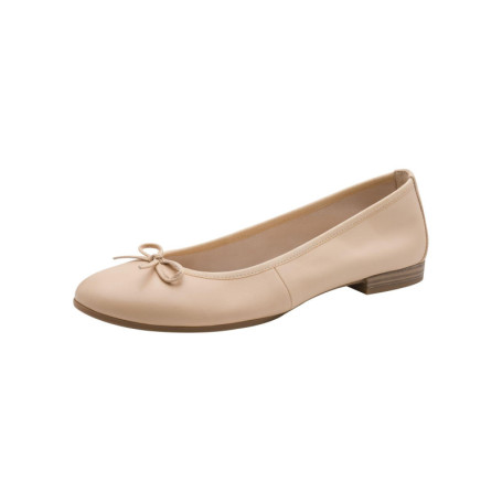 Ballerines en cuir souple Tamaris pour femme - Beige, taille 38 EU