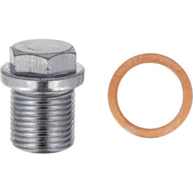 Bouchon de Vidange avec Joint Restagraf - Acier M18-1,50 x 18 mm - Lot de 2