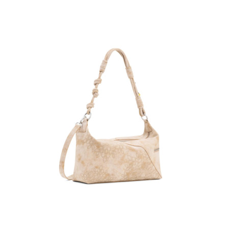 Sac à épaule Desigual Sierra Sand avec détails brodés - Beige Arena Vigore