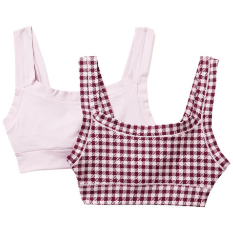 Lot de 2 Brassières Multicolores en Coton Organique - United Colors of Benetton