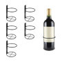 NIZEAMI Lot de 6 Supports Muraux en Métal pour Bouteilles de Vin