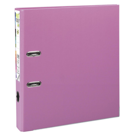 Classeur à levier A4 MAXI Prem'Touch - Carton de 10 - Rose